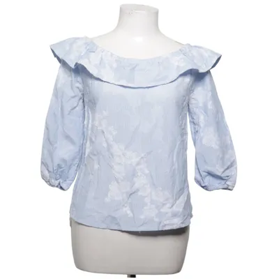 Bluse (Blå, Hvid) fra Rich & Royal Bomuld, Polyester, Viscose