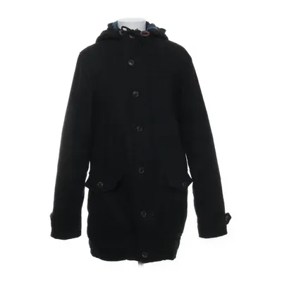 Coat (Gray) from Solid Cotton, Polyester, Wool