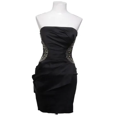 Cocktailjurk (Zwart) van Jane Norman Acetaat, Elastaan, Polyamide, Polyester