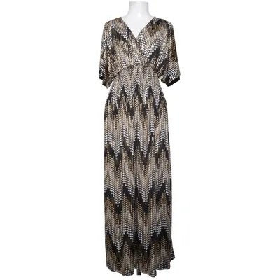 Robe longue (Noir, Beige, Multicolore) de Leana Mode Élasthane, Polyester