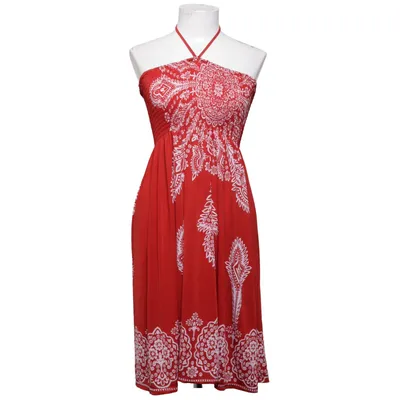 Halterneck dress (Red, White) from Conos Elastane, Polyester
