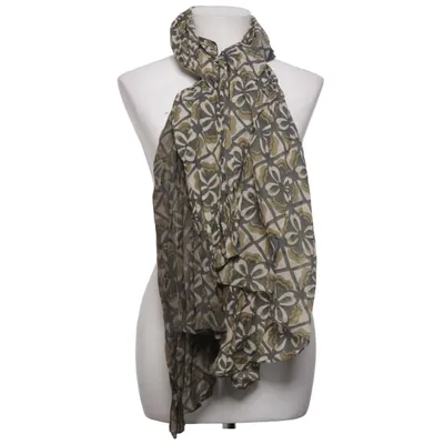 Shawl (Green, Beige) from Atlas Design Cotton, Silk