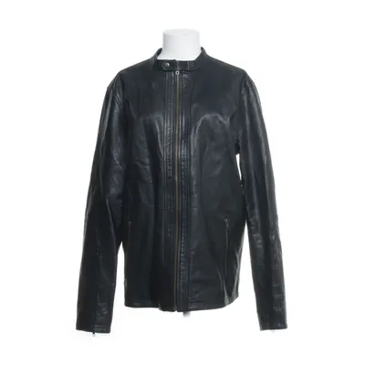 Läderjacka (Svart) från Selected Jeans Polyester, Skinn