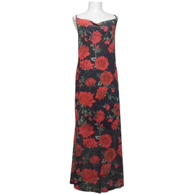 Maxi jurk (Zwart, Rood, Meerkleurig) van Shein Curve