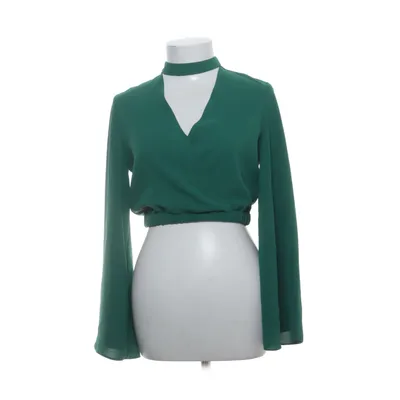 Crop top (Groen) van Zara Polyester