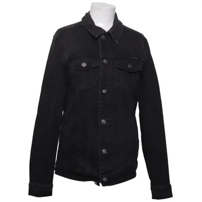 Veste en jean (Noir) de Pull & Bear Coton, Élasthane