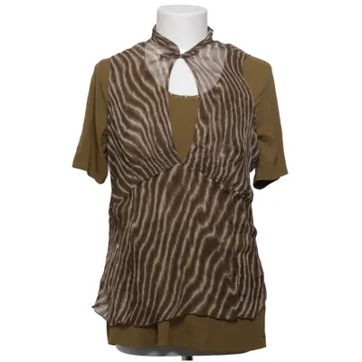 Top (Green, Multicolored) from D'auvry Elastane, Viscose