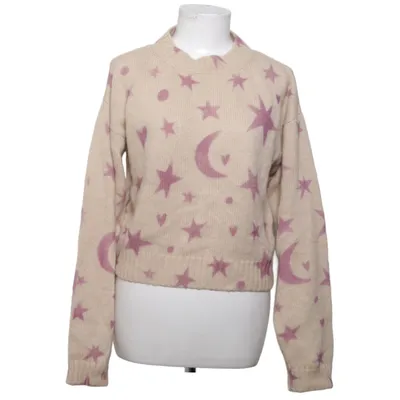 Sweater (Beige, Purple) from Mother Merino wool, Polyamide