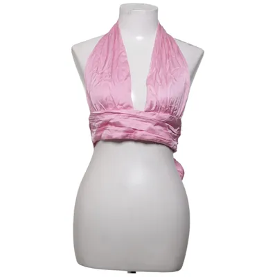 Halternecktopp (Rosa) från Zara Polyester, Viskos