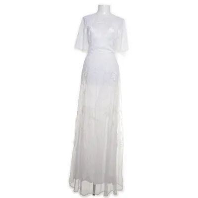 Brudklänning (Vit) från Asos Bridal Polyester, Viskos