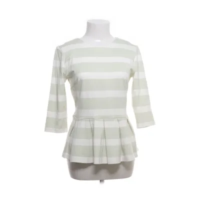 Peplum top (White, Green) from Mint & Berry Elastane, Polyamide, Viscose