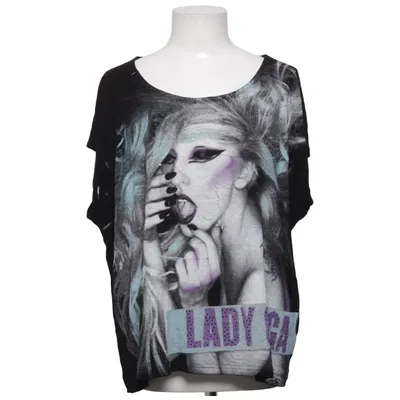 T-shirt (Noir, Multicolore) de Lady Gaga Viscose