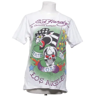 T-shirt (White, Multicolored) from Ed Hardy Cotton