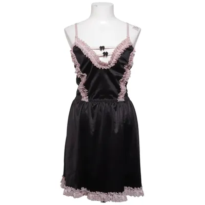 Negligé (Zwart, Roze) Elastaan, Polyester