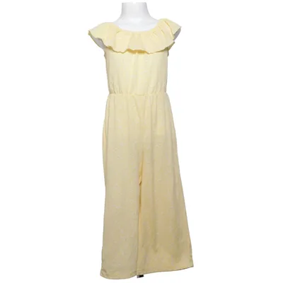 Byxdress (Gul, Vit) från KappAhl Elastan, Polyester