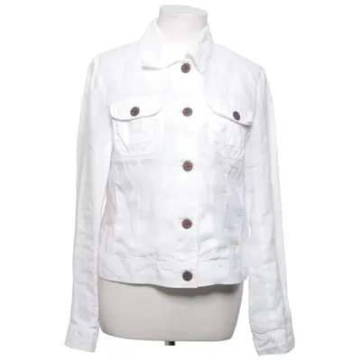 Denim jacket (White) from Anne L Linen