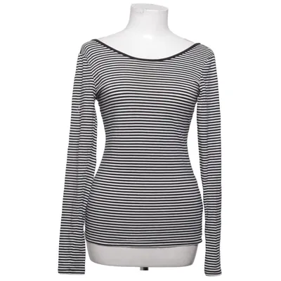 Long sleeve T-shirt (Black, White) from Arket Cotton, Elastane