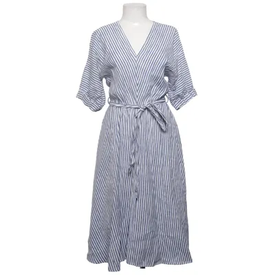 Jurk (Blauw, Wit) van Reserved Polyamide, Viscose