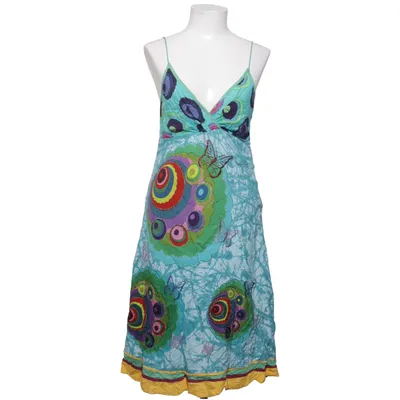 Dress (Blue, Multicolored) from Desigual Cotton, Viscose