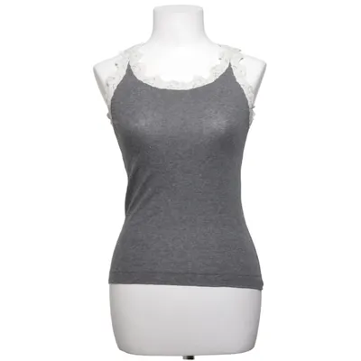 Tanktop  (Grå, Hvid) fra Mango Basics