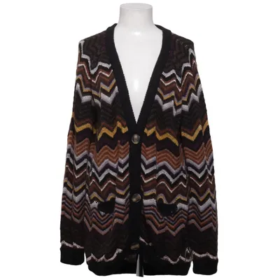 Strickjacke (Schwarz, Braun, Mehrfarbig) von Missoni Lindex Acryl, Mohair, Polyamid, Polyester, Wolle