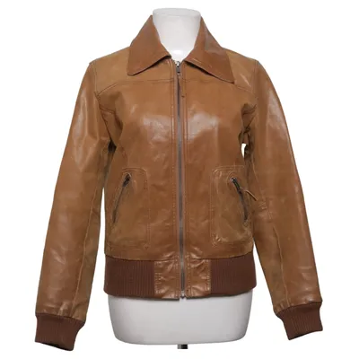 Veste en cuir (Marron) de NowOn Cuir
