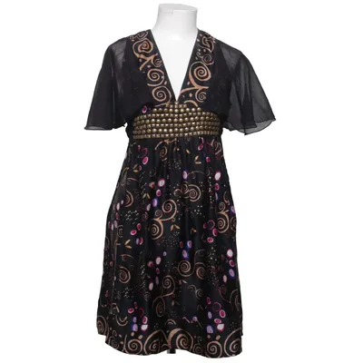 Dress (Black, Multicolored) from Uttam London Silk