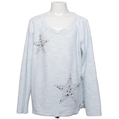 Pull-over (Bleu, Blanc) de Josei Coton, Laine