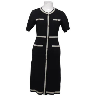 Dress (Black, Beige) from Knit Mix Polyamide, Polyester, Viscose