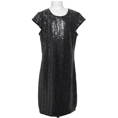 Dress (Black, Silver) from KappAhl Elastane, Metallic fiber, Nylon, Polyester, Viscose