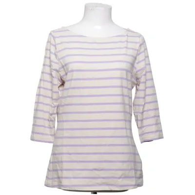 Långärmad t-shirt (Vit, Lila) från Essentials Elastan, Ekologisk bomull