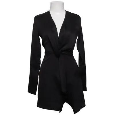 Wrap dress (Black) from PrettyLittleThing Polyester