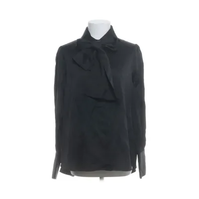 Knytblus (Svart) från Seidensticker Acetat, Bomull, Viskos