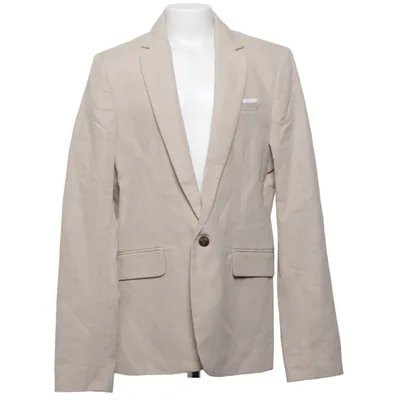 Blazer (Beige) from H&M Cotton, Linen