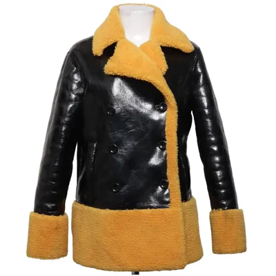 Shearling Jacke (Schwarz, Gelb) von Stand Polyester, Polyurethan