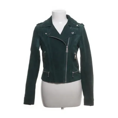 Leren jack (Groen) van Vero Moda Polyester, Leer