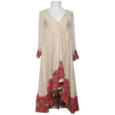 Cardigan (Beige, Flerfarvet) fra Khaadi Bomuld, Silke