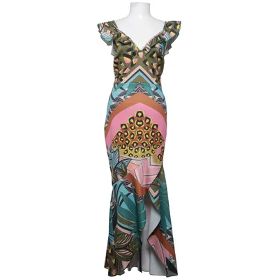Robe longue (Multicolore) de Bodyflirt Boutique Élasthane, Polyester