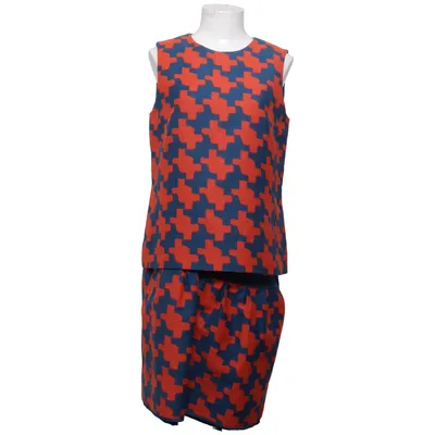 Jurk (Blauw, Rood) van Diane von Furstenberg Acryl, Elastaan, Polyester, Wol