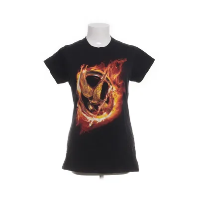 T-shirt (Sort, Orange) fra Gildan Softstyle Bomuld