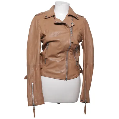 Veste de motard (Marron) de Moxy Copenhagen Coton, Cuir, Polyester