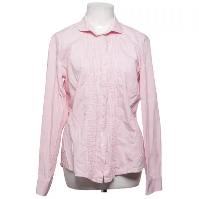 Skjorte (Pink, Hvid) fra The Shirt Factory Bomuld