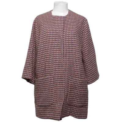 Coat (Brown, Multicolored) from Luxzuz Acetate, Cotton, Polyester