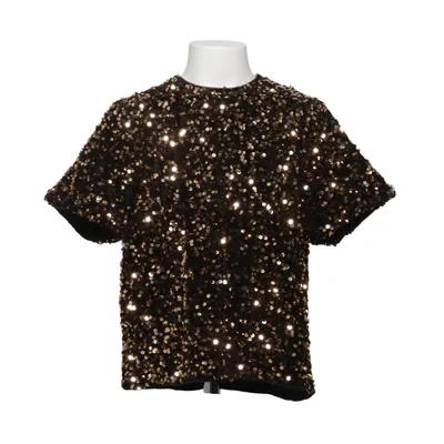 Haut (Noir, Or) de WE Fashion Élasthane, Polyester recyclé
