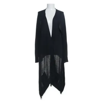 Cardigan (Sort, Hvid) fra Selection by Ulla Popken Bomuld, Linned, Silke, Viscose