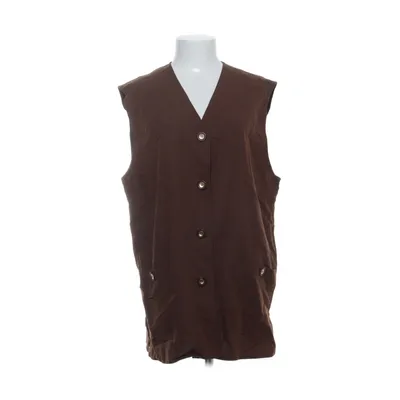 Vest (Brown) from New Fast Linen, Polyester, Viscose