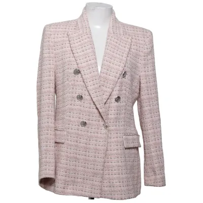 Kavaj (Rosa, Vit, Flerfärgad) från Zara Akryl, Bomull, Polyester