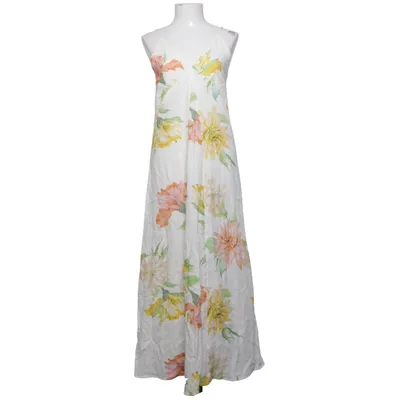 Maxi dress (White, Multicolored) from H&M Viscose, Polyamide, Polyester