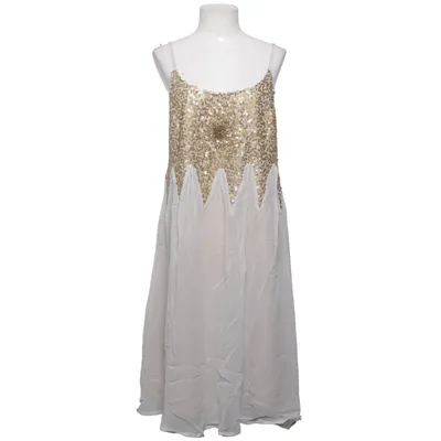 Cocktailkleid (Weiß, Gold) von Cream Polyester, Viskose