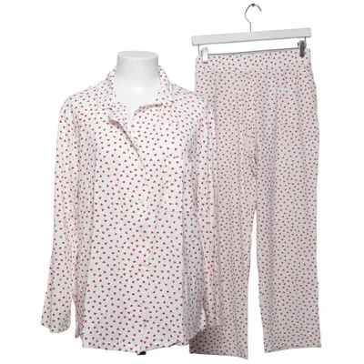 Pyjamas (Vit, Röd) från KappAhl Elastan, Lyocell